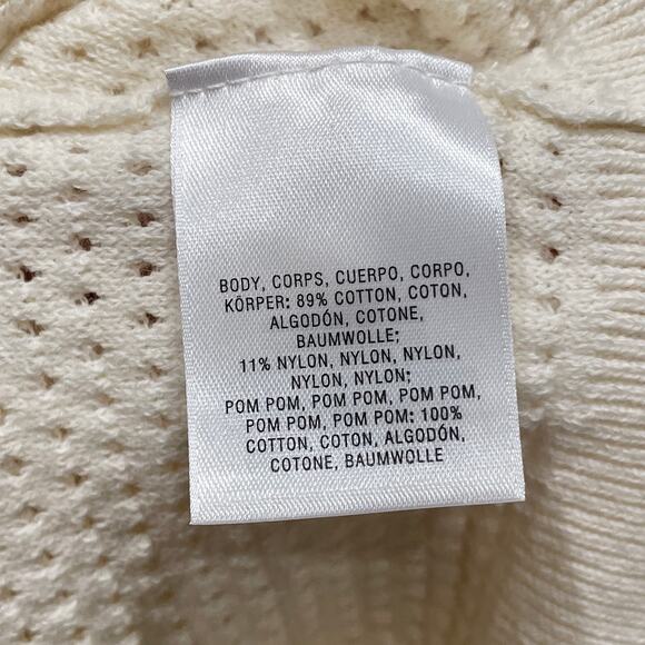 NWT Anthropologie Emilia Pommed Pullover Sweater Ivory Cream - Size: Small - Picture 7 of 7